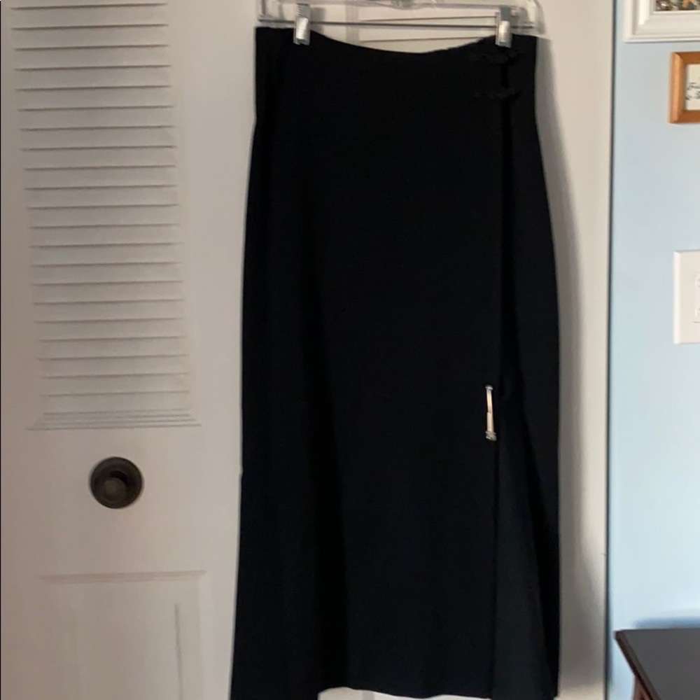 Ralph Lauren long wool wrap skirt
